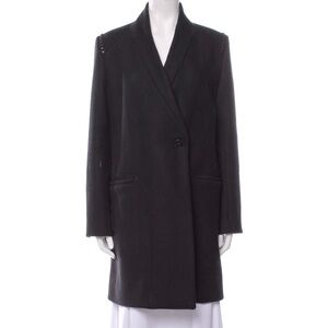 Zadig & Voltaire wool coat with studded shoulders